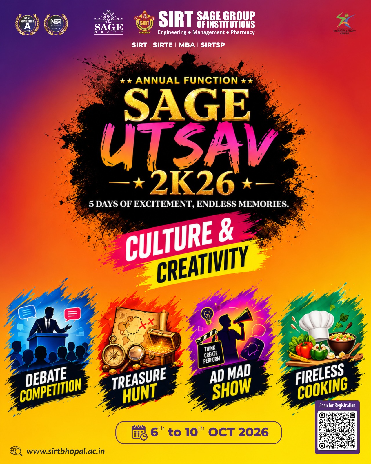 SAGE UTSAV 2K26 – A Grand Celebration of Talent, Creativity, Sports & Innovation
